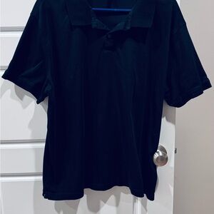 Banana Republic Luxe Performance Touch Black Polo Shirt